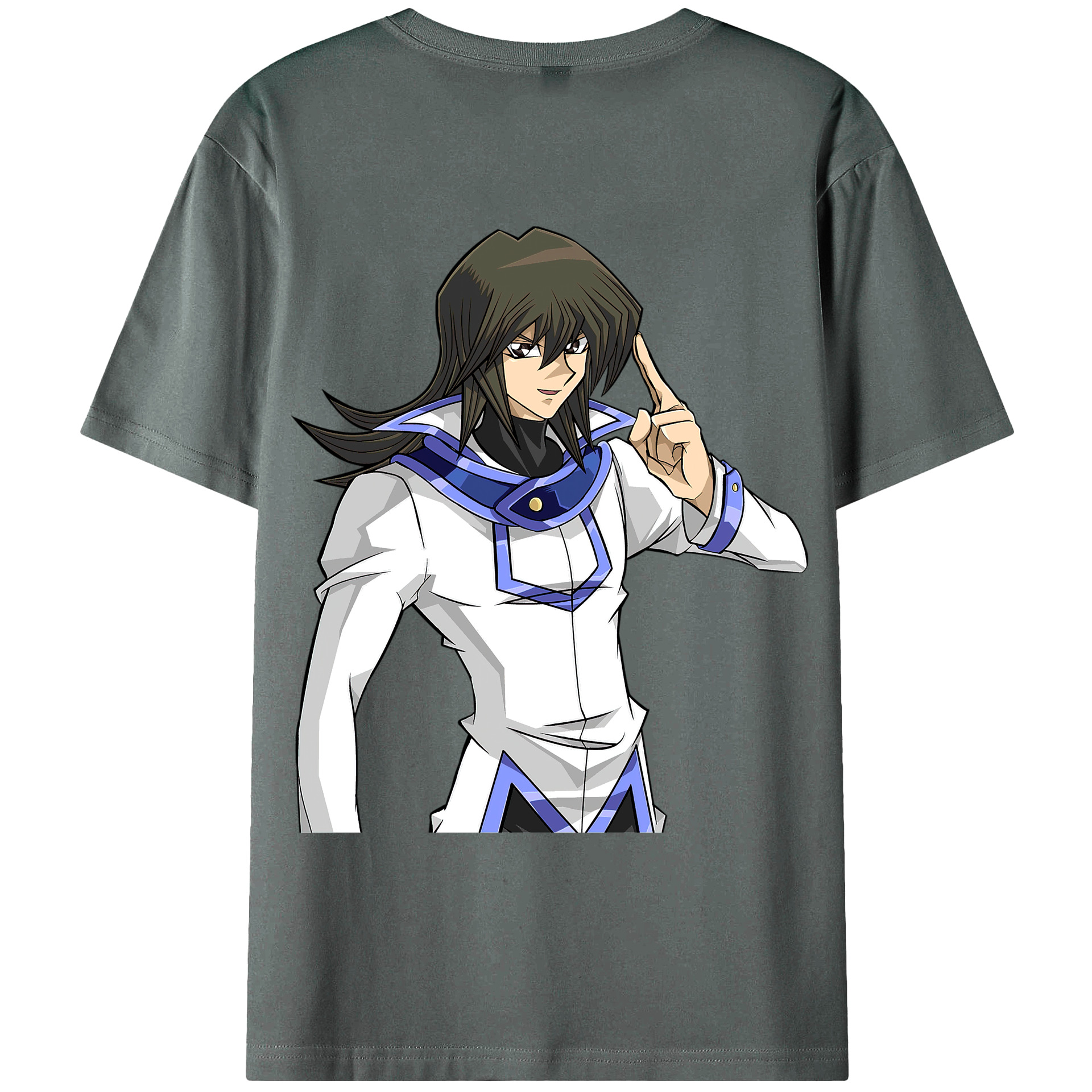 （画像用） 遊☆戯☆王 Yu-Gi-Oh! 綿100％ メンズ半袖Tシャツ（バックプリント） 通気性